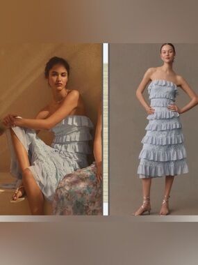 BHLDN | Dresses | Bhldn Sleeveless Squareneck Taffeta Aline Mini Dress |  Poshmark